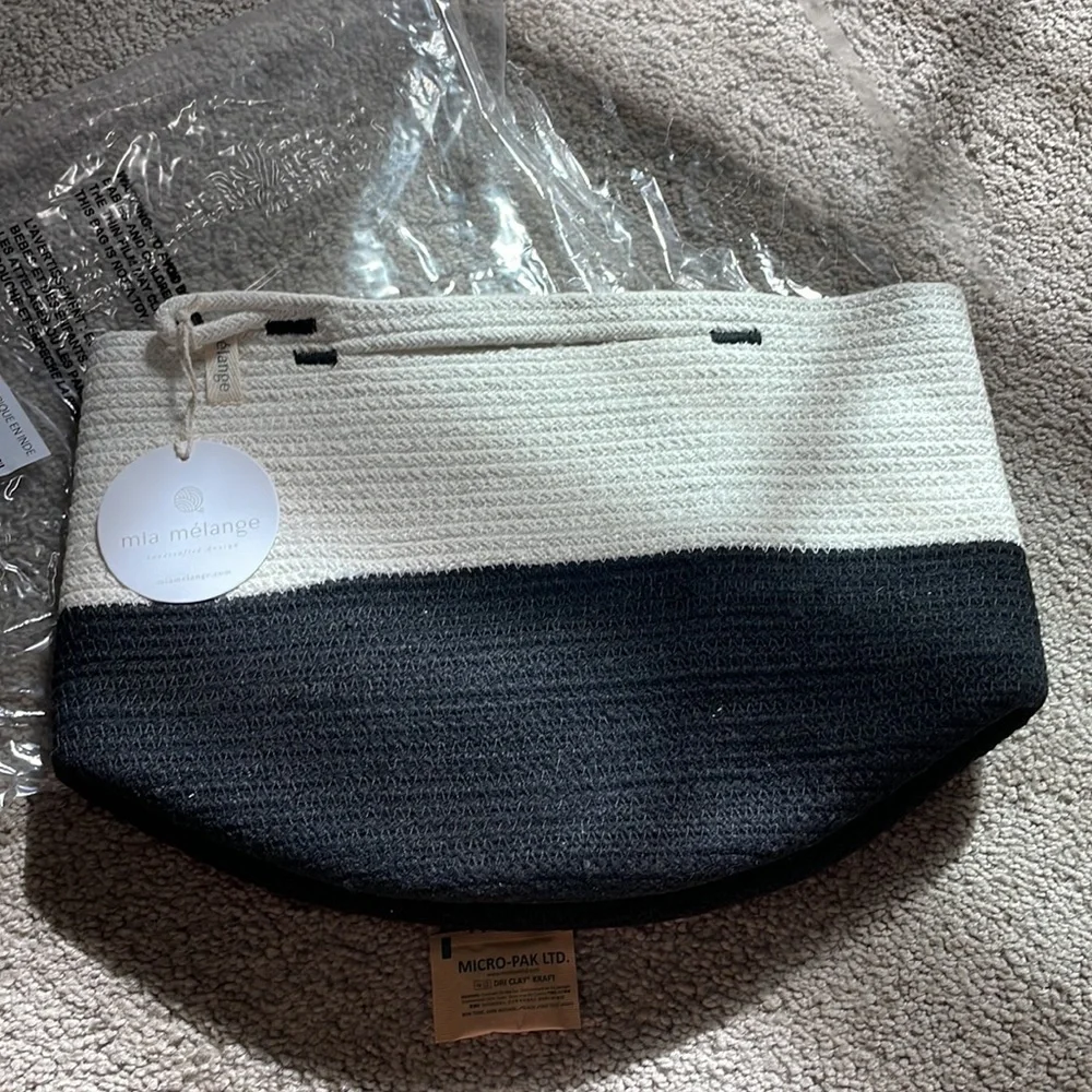 NWT handmade cotton basket